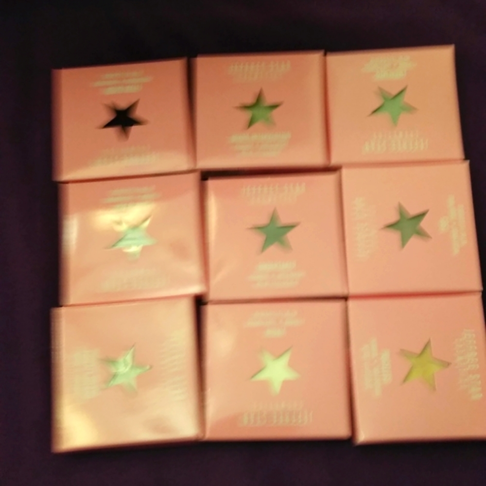 Set of nine Jeffree Star eyeshadow singles